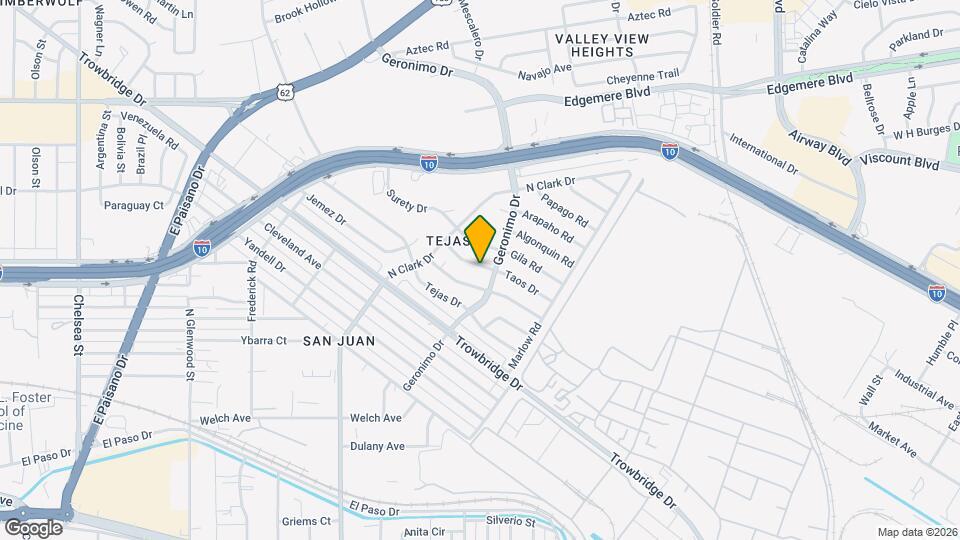 6138 Taos Dr Map and Location Details