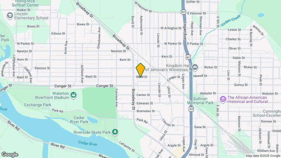 437 1/2 Riehl St Map and Location Details