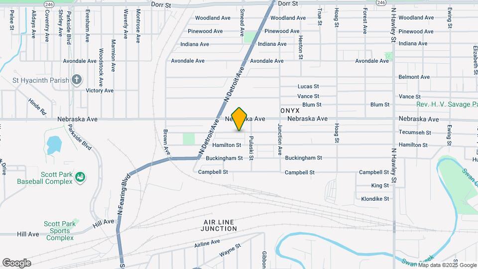 1527 Tecumseh St Map and Location Details