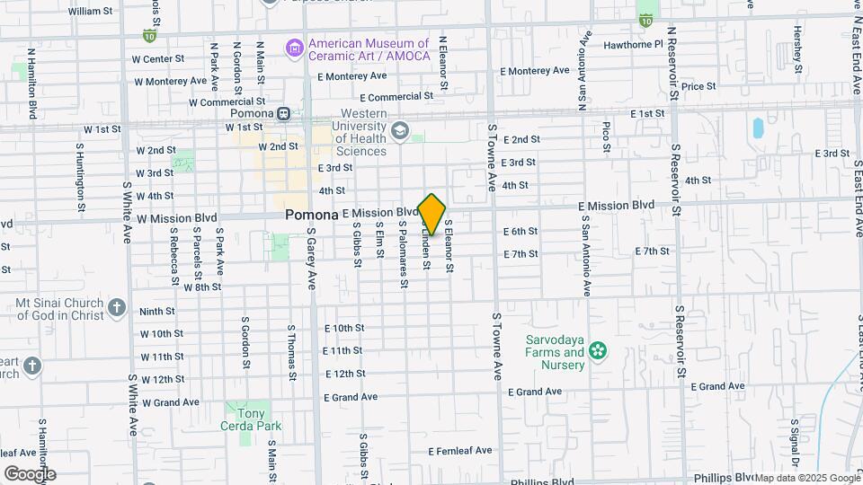 640 Linden St Map and Location Details
