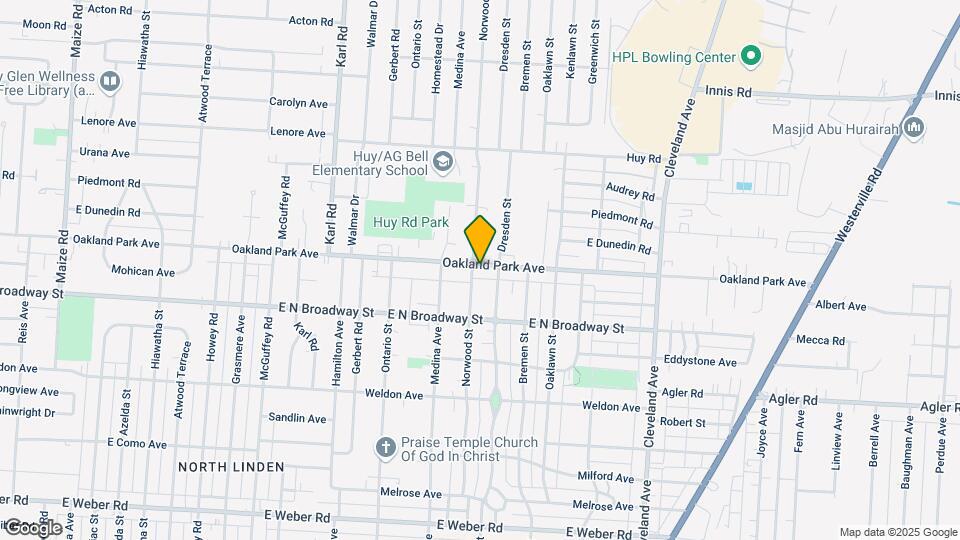 1549 Oakland Park Ave Map and Location Details