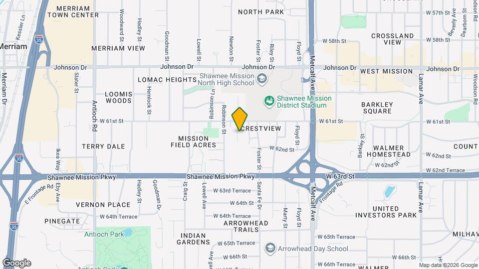 6123 Newton St Map and Location Details