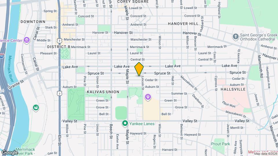 424 Cedar St, Unit First Floor Map and Location Details