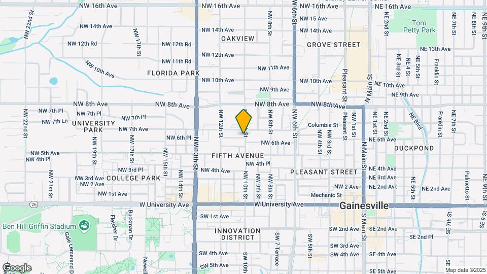 624 NW 10th St Map and Location Details