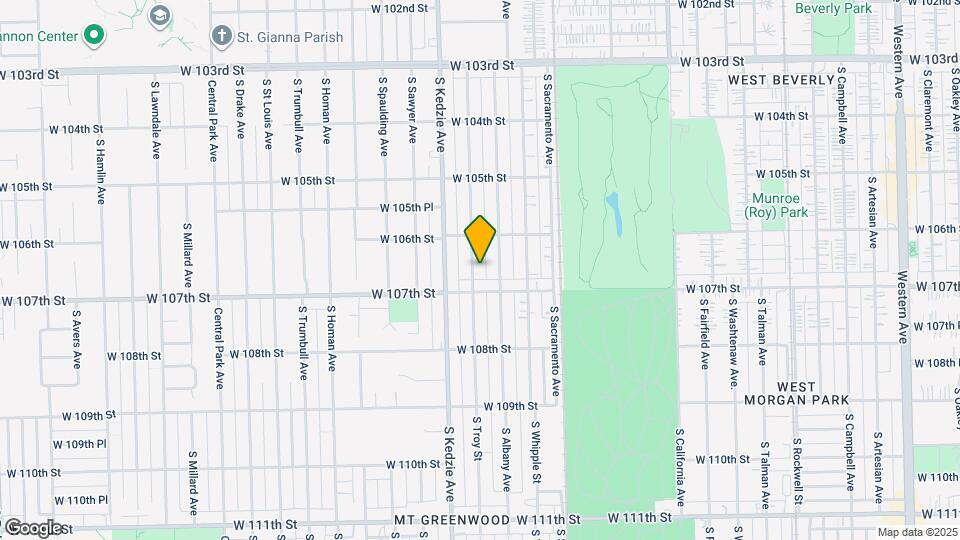 10637 S Troy St Mapa y Detalles de la Ubicación