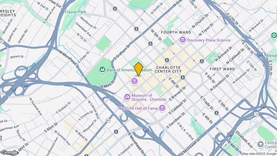 400 S Tryon St Map and Location Details