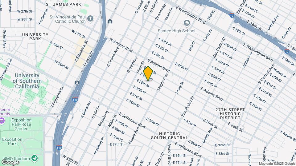 215 E 29th St Map and Location Details