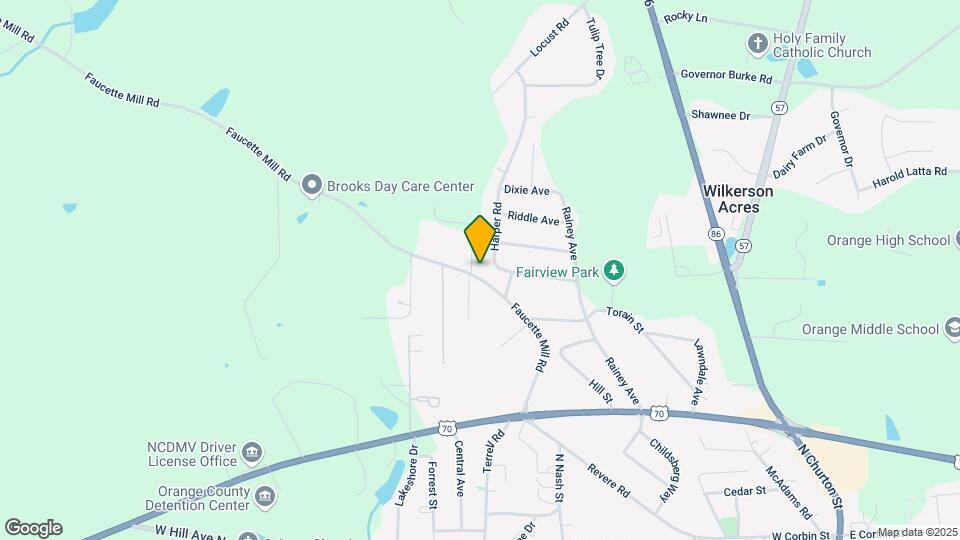 421 Faucette Mill Rd., Unit A Map and Location Details