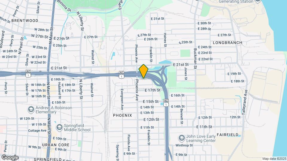 1138 E 19th St Map and Location Details