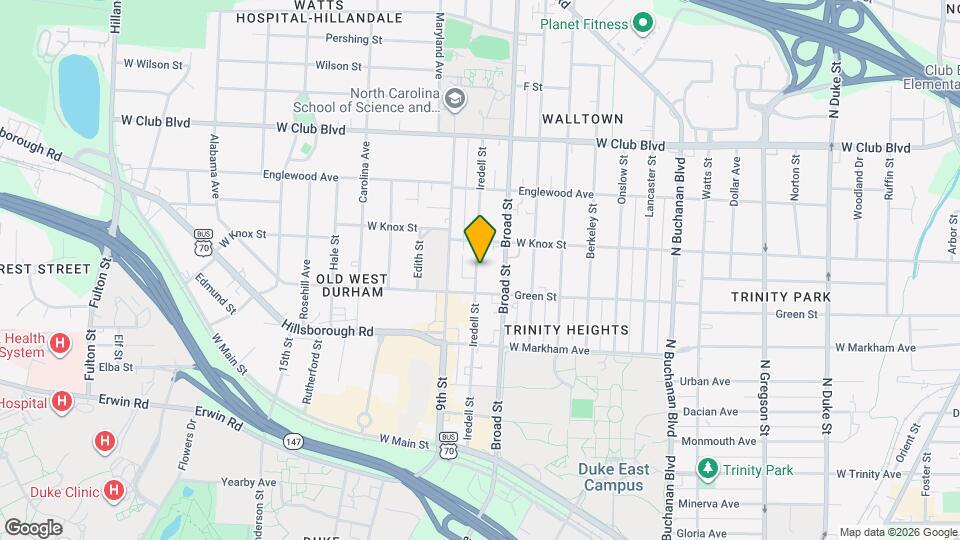 910 Iredell St Map and Location Details