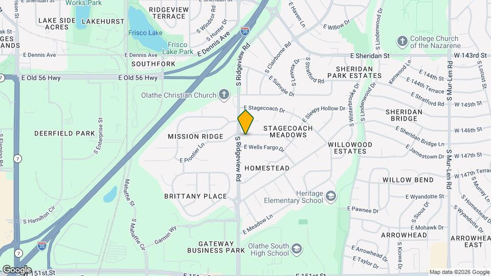 1405 E Frontier Ln Map and Location Details