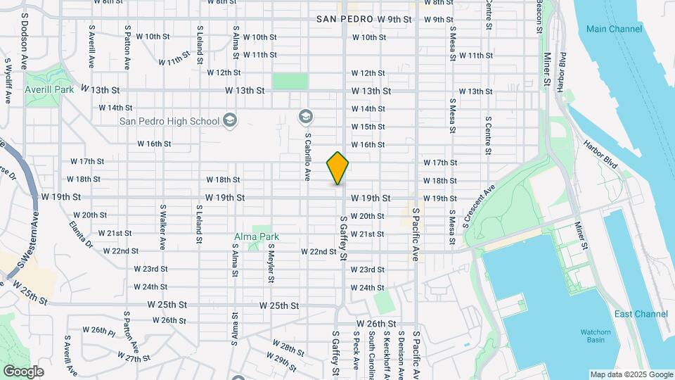1825 S Gaffey St-Unit -1827 Map and Location Details
