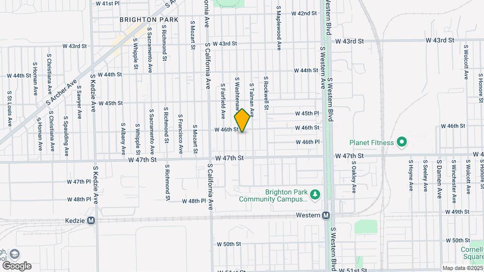 4611 S Washtenaw Ave.-Unit -APT 1 Map and Location Details