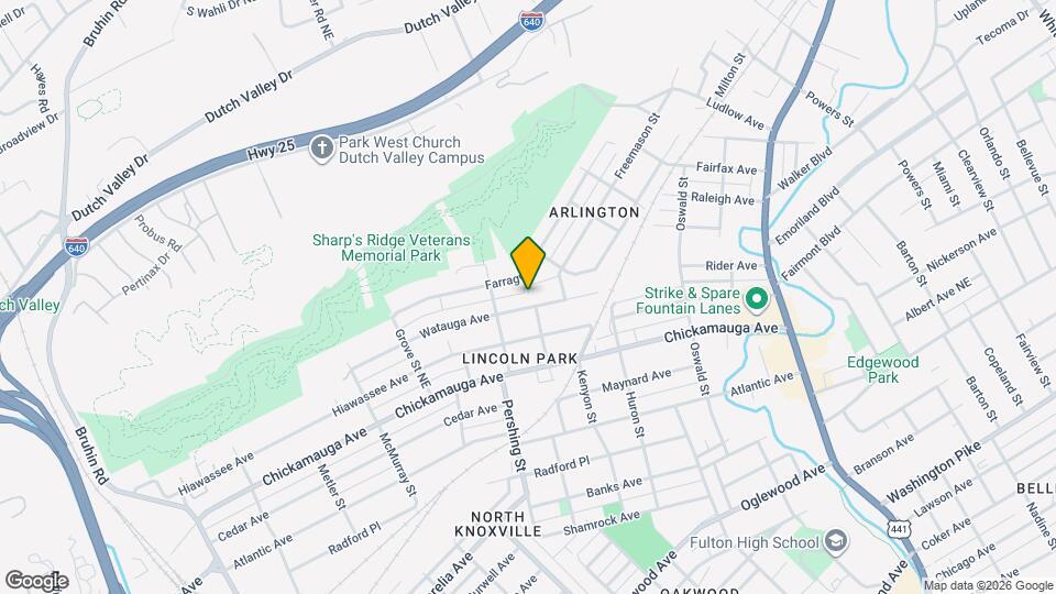 629 Watauga Ave Map and Location Details