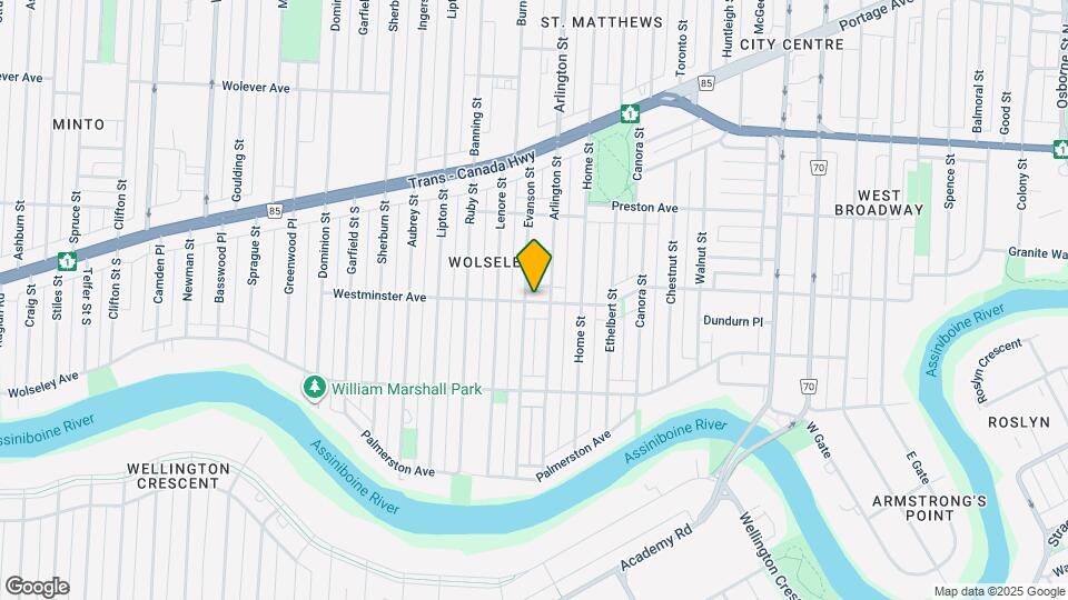 875 Westminster Av Map and Location Details