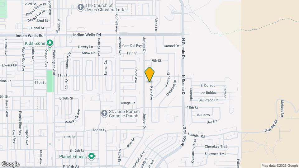 1703 Park Ave Map and Location Details