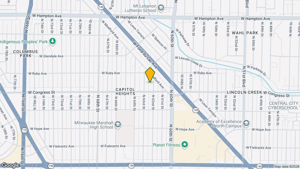 4431 N 62nd St, Unit 4431 Lower Map and Location Details