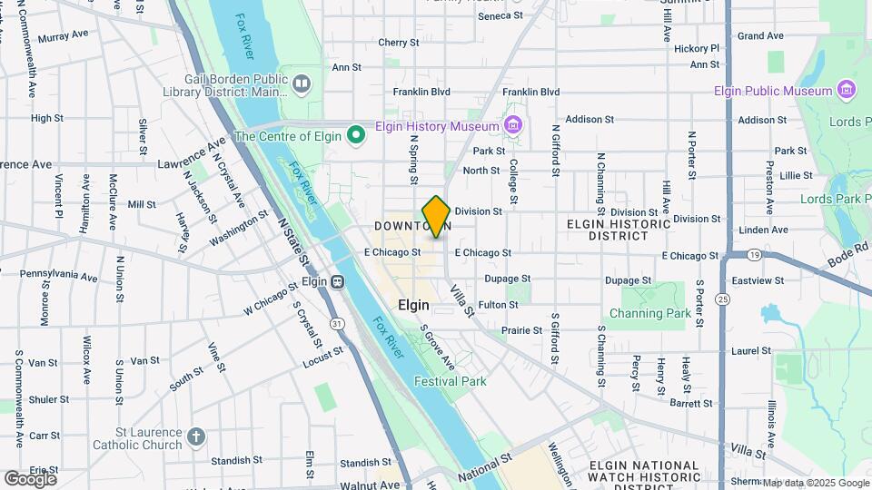 223 E Chicago St Map and Location Details