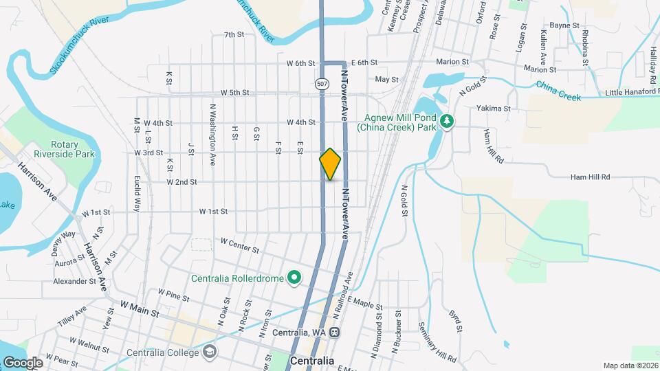 724 N Pearl St Map and Location Details