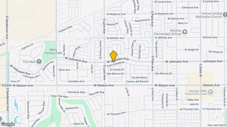 1570 Vista Grande Dr Map and Location Details