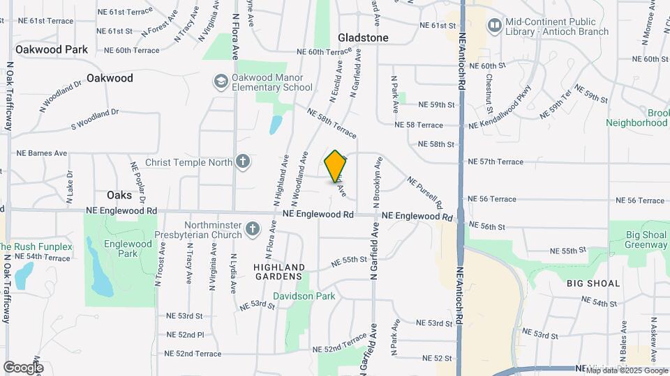 5612 N Euclid Ave Map and Location Details