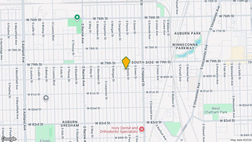 7932 S Peoria St Mapa y Detalles de la Ubicación