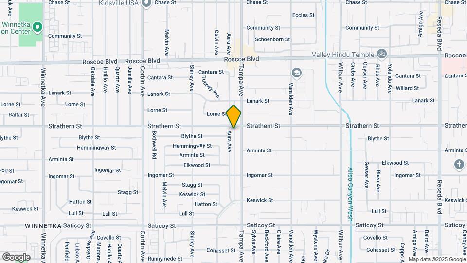 7948 Aura Ave Mapa y Detalles de la Ubicación
