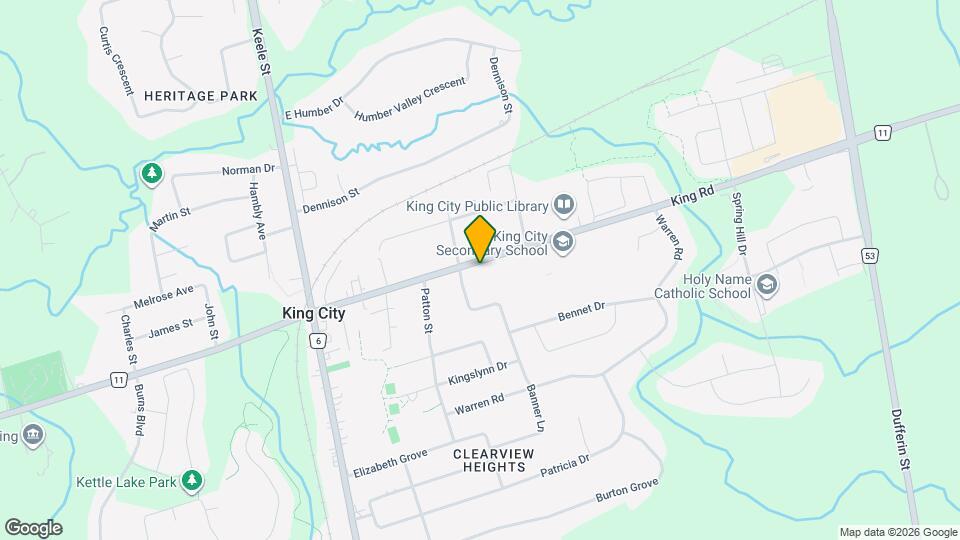 King Terraces Map and Location Details