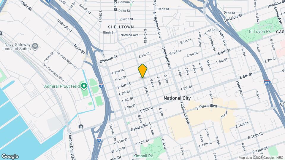 416 D Ave Map and Location Details