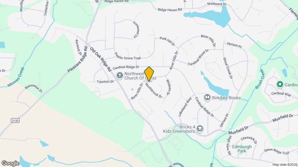 3312 Northbrook Dr Map and Location Details