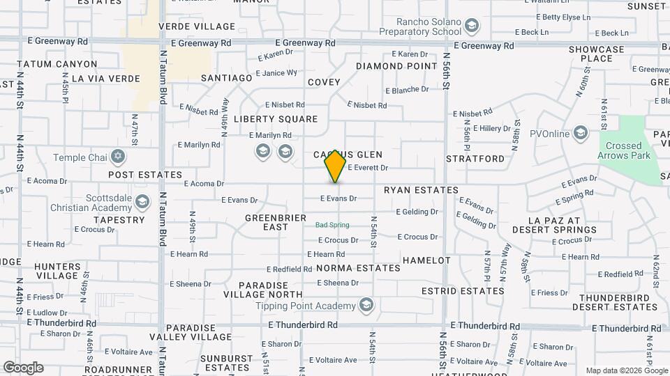 5245 E Acoma Dr Map and Location Details