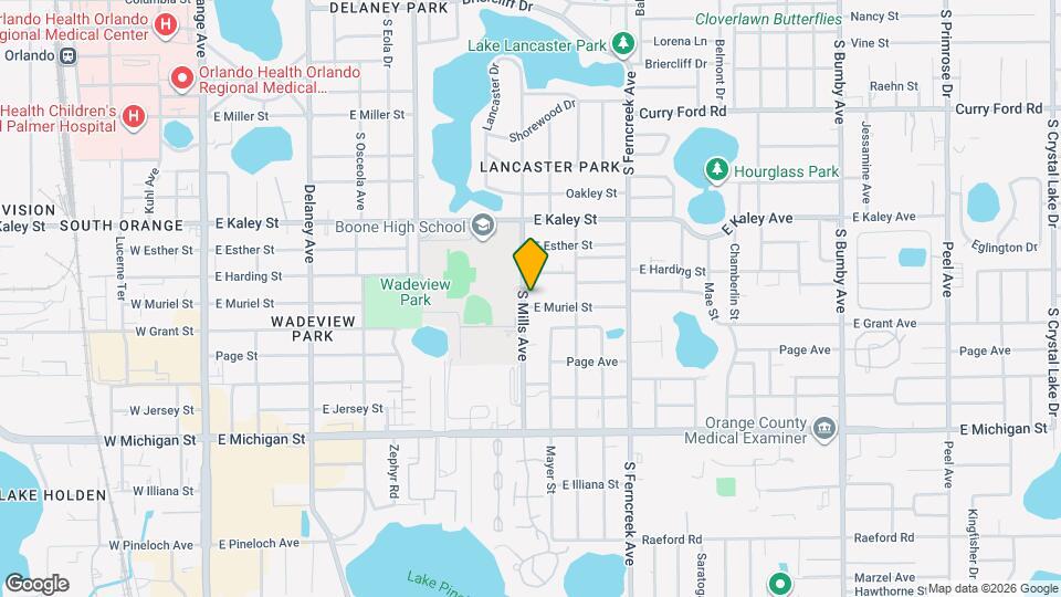2115 S Mills Ave, Unit Driveway Side Map and Location Details