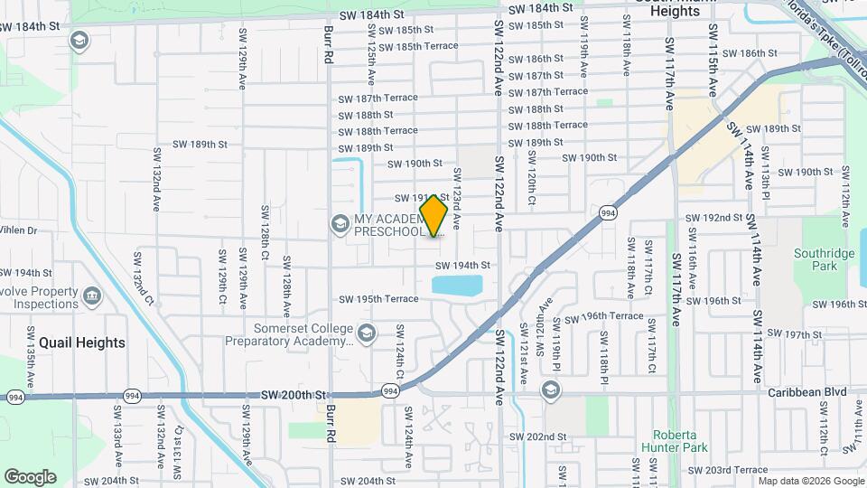 12335 SW 193rd St Map and Location Details