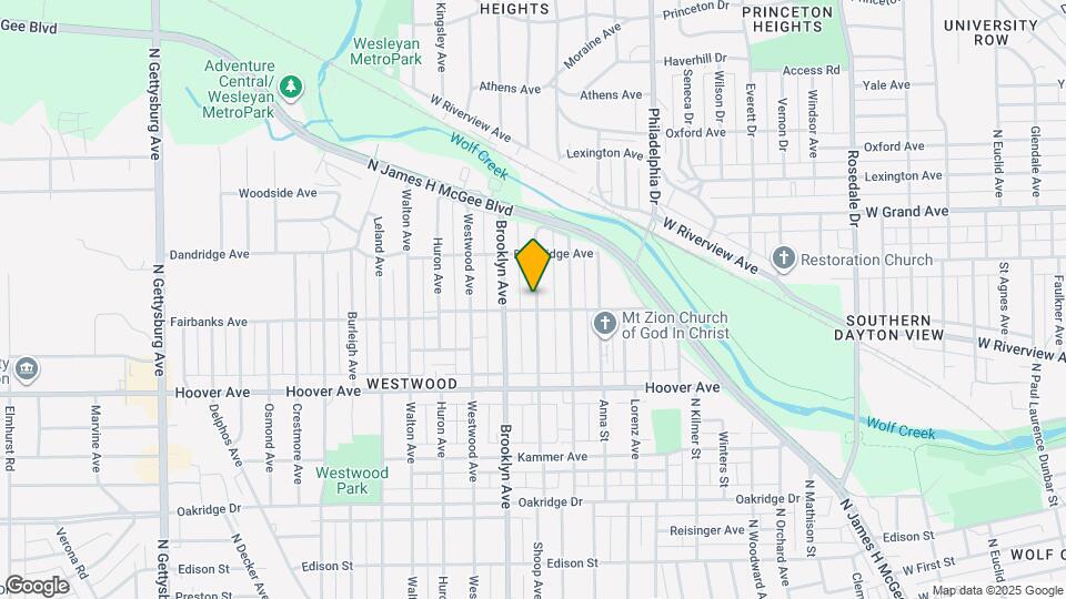 609 Shoop Ave Map and Location Details