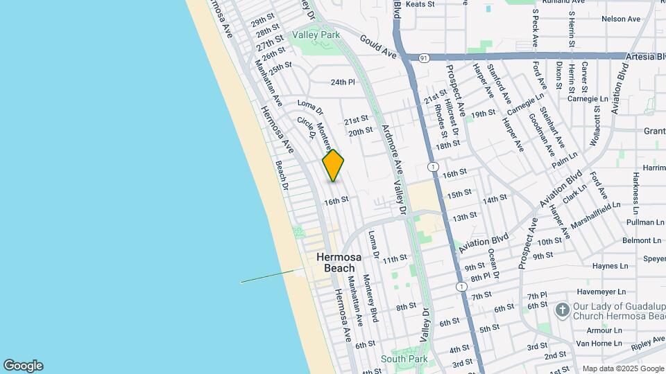 1653 1/2 Bayview Dr, Unit 1 Bed - 1 Bath Map and Location Details