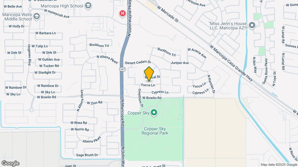 44342 Yucca Ln Map and Location Details