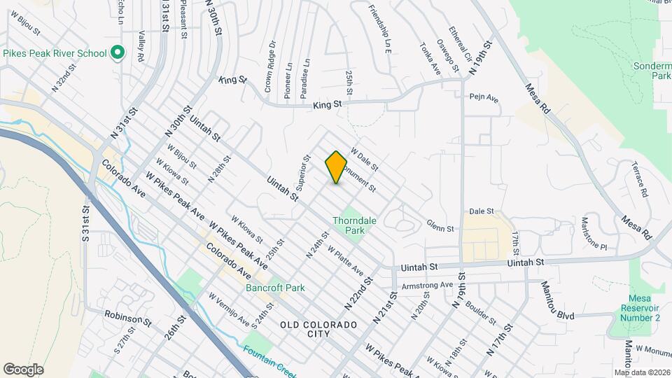 2423 W WILLAMETTE Ave Map and Location Details