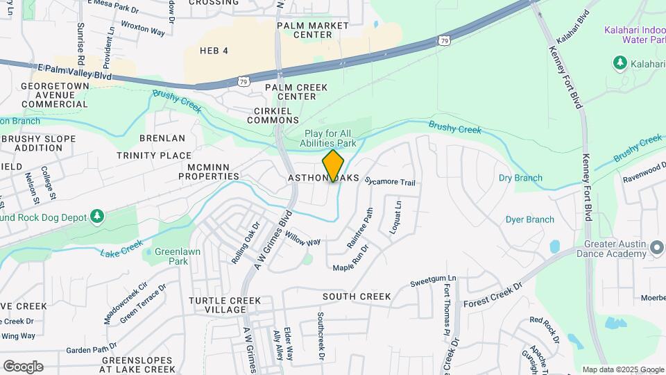 1945 Creek Crest Way Map and Location Details