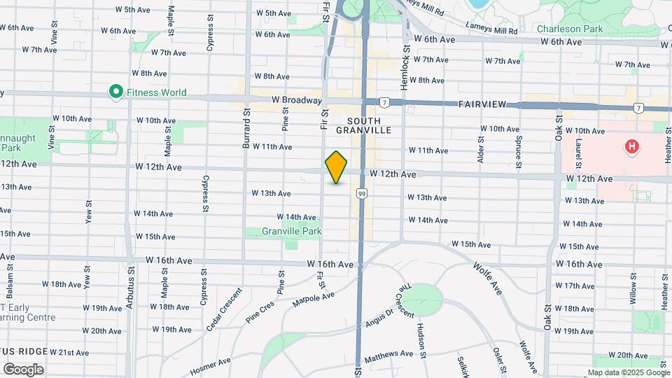 1575 W 13th Ave Map and Location Details