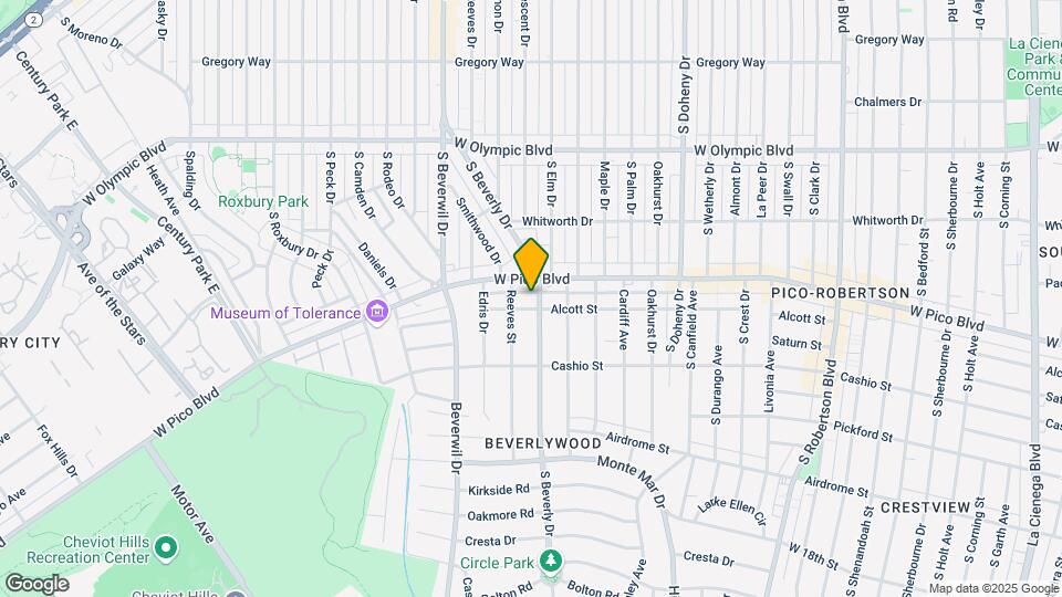 1419-1425 South Beverly Drive Map and Location Details