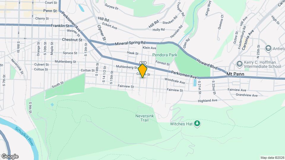 521 S 17th St Map and Location Details