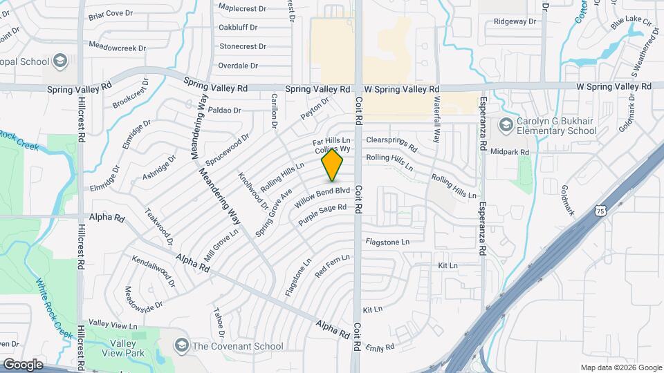 13635 Willow Bend Rd Map and Location Details