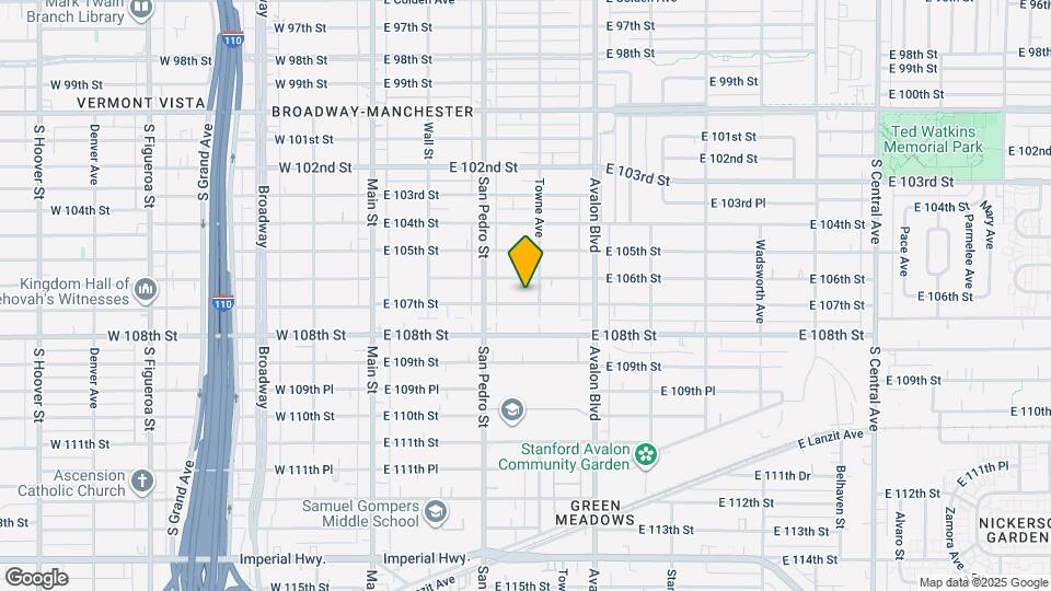 347 E 107th St Mapa y Detalles de la Ubicación