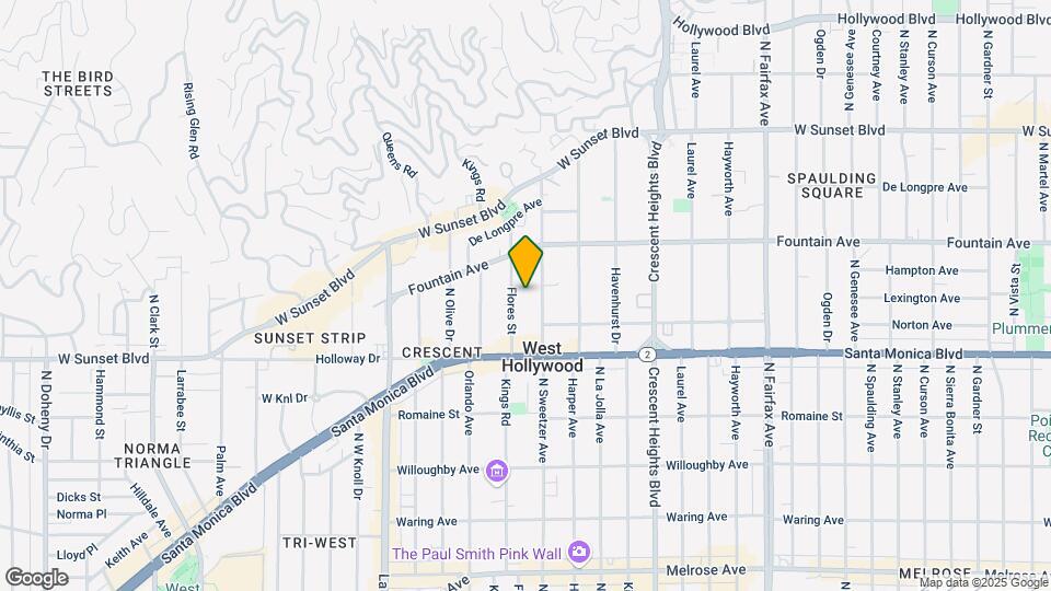 1230-1232 N Flores St Mapa y Detalles de la Ubicación