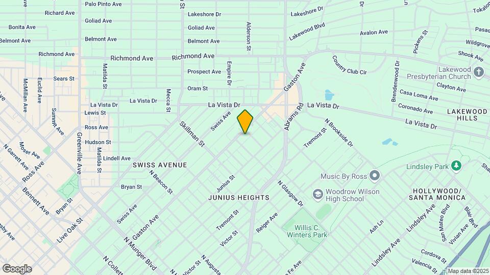 6016 Gaston Ave Map and Location Details