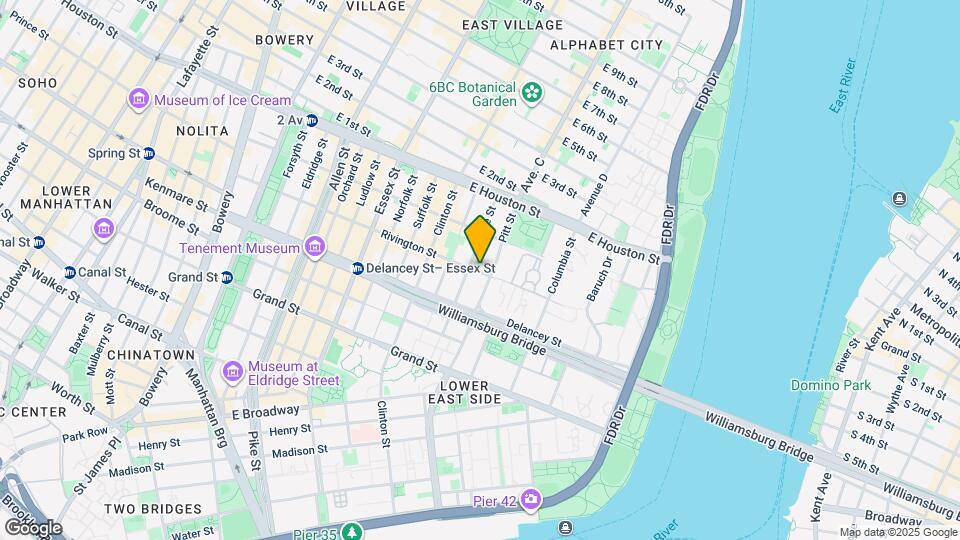 206 Rivington St Map and Location Details