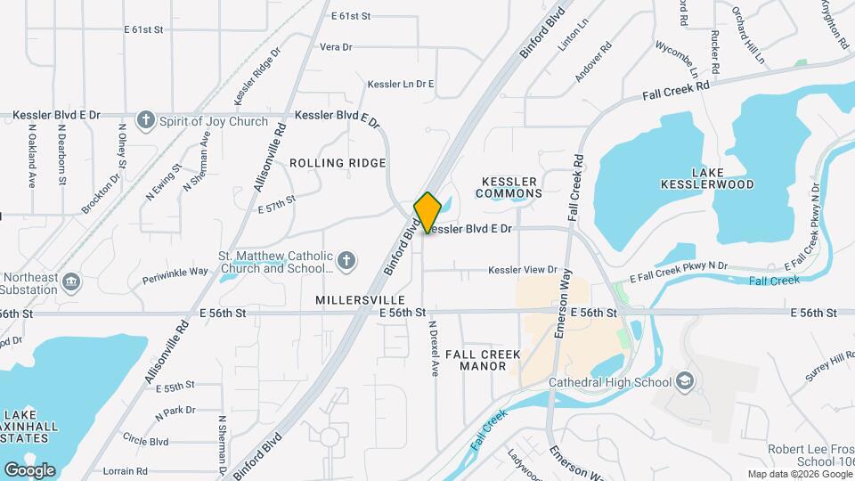 4701 Kessler Blvd E Dr Map and Location Details