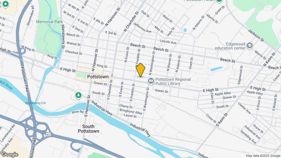 421 E High St Map and Location Details