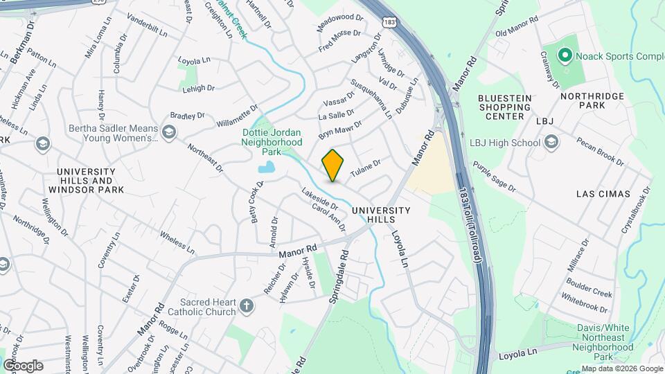 3203 Loyola Ln, Unit B Map and Location Details