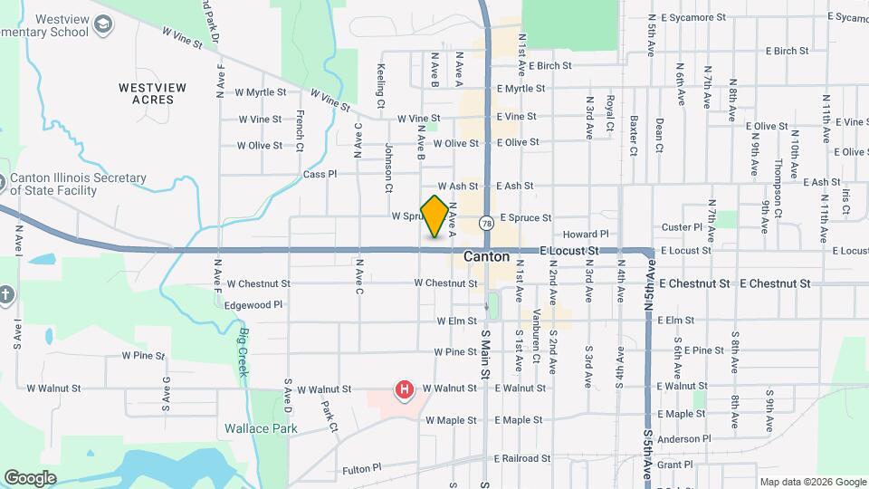 135 W Locust St Map and Location Details